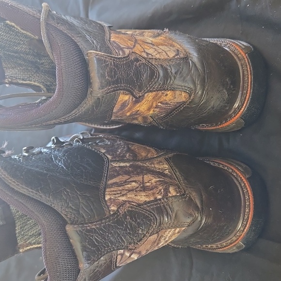 Ariat Men's Dark Brown Leather Boots - Picture 3 of 10